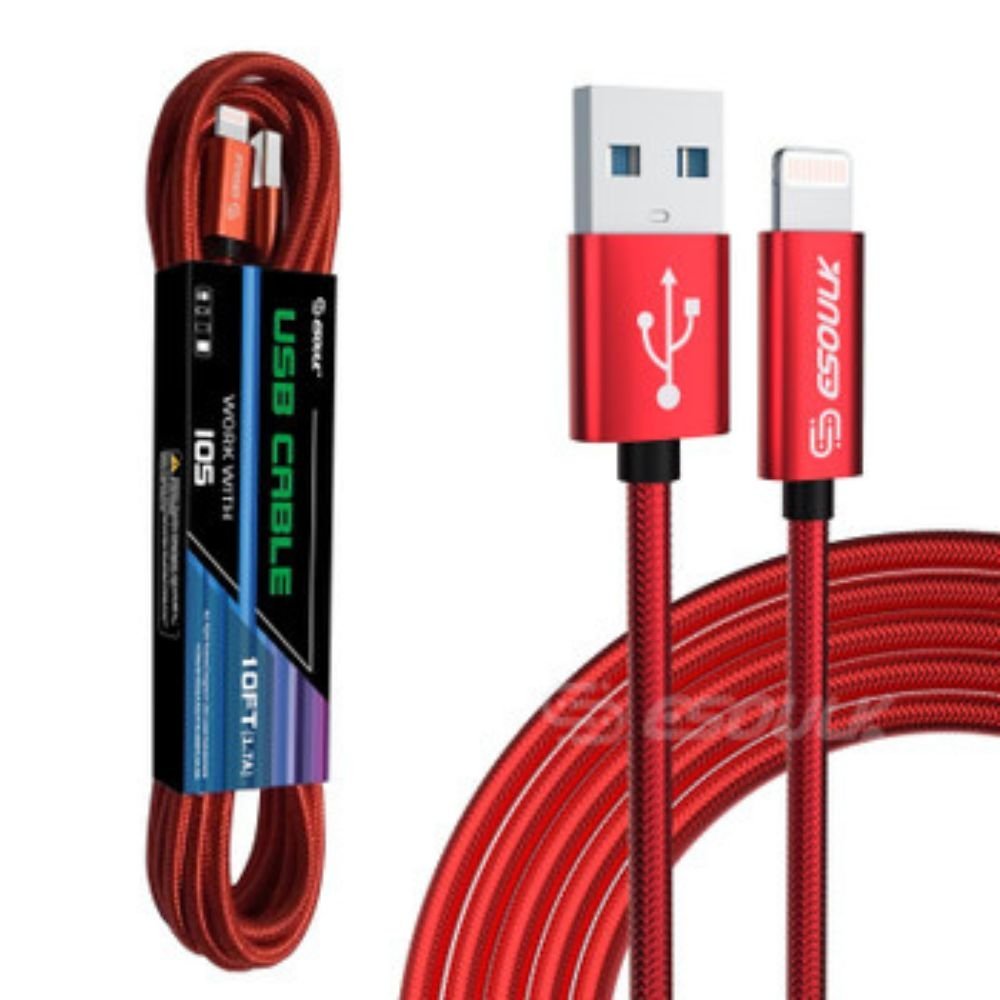 10FT USB Cable For IPhone XS/XR/XS MAX 1.7A - ShoporaX