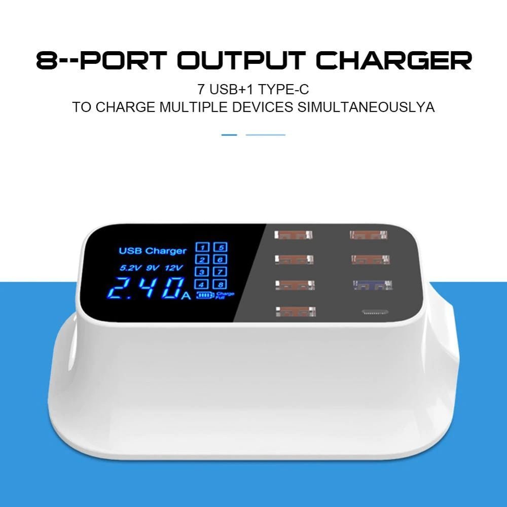 Multi - Port USB Charger Station Type C - ShoporaX