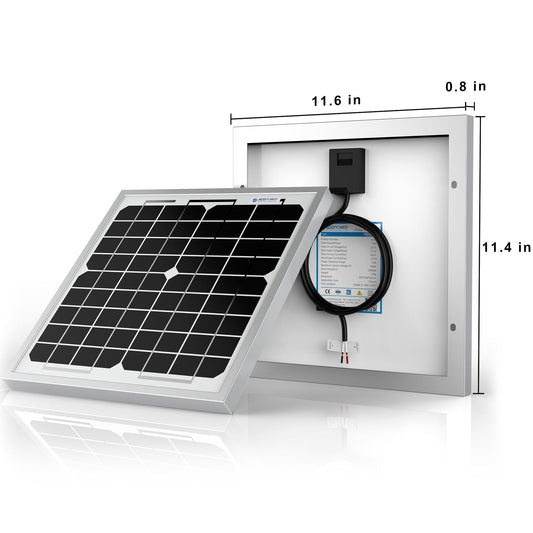 10 Watt 12 Volt Monocrystalline Solar Panel - ShoporaX