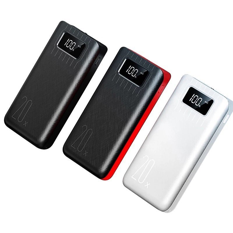 20000mAh External Battery Power Bank Dual USB With LED Flashlight - ShoporaX