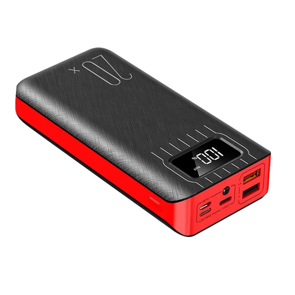 20000mAh External Battery Power Bank Dual USB With LED Flashlight - ShoporaX
