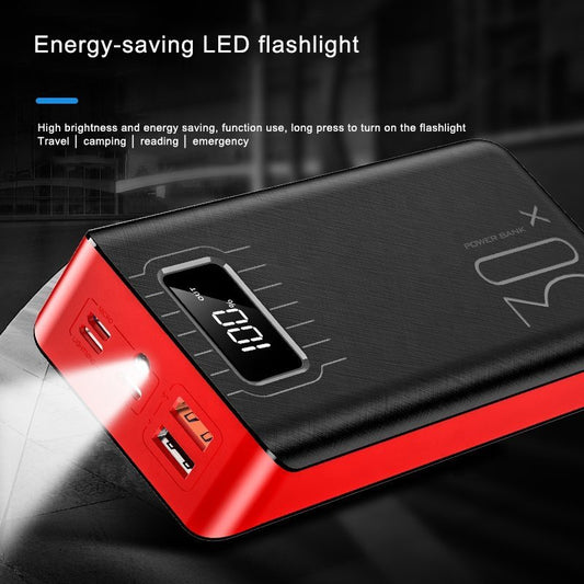 20000mAh External Battery Power Bank Dual USB With LED Flashlight - ShoporaX