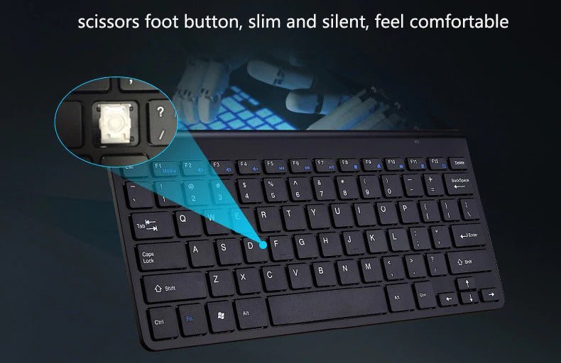 2.4 GHz Wireless Mini Keyboard And Optical Mouse Set - ShoporaX