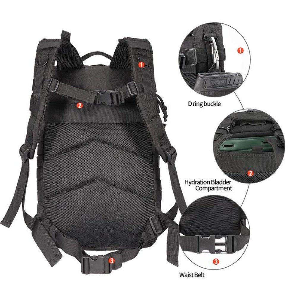 42L Tactical Backpack Bag with USA Patch - ShoporaX