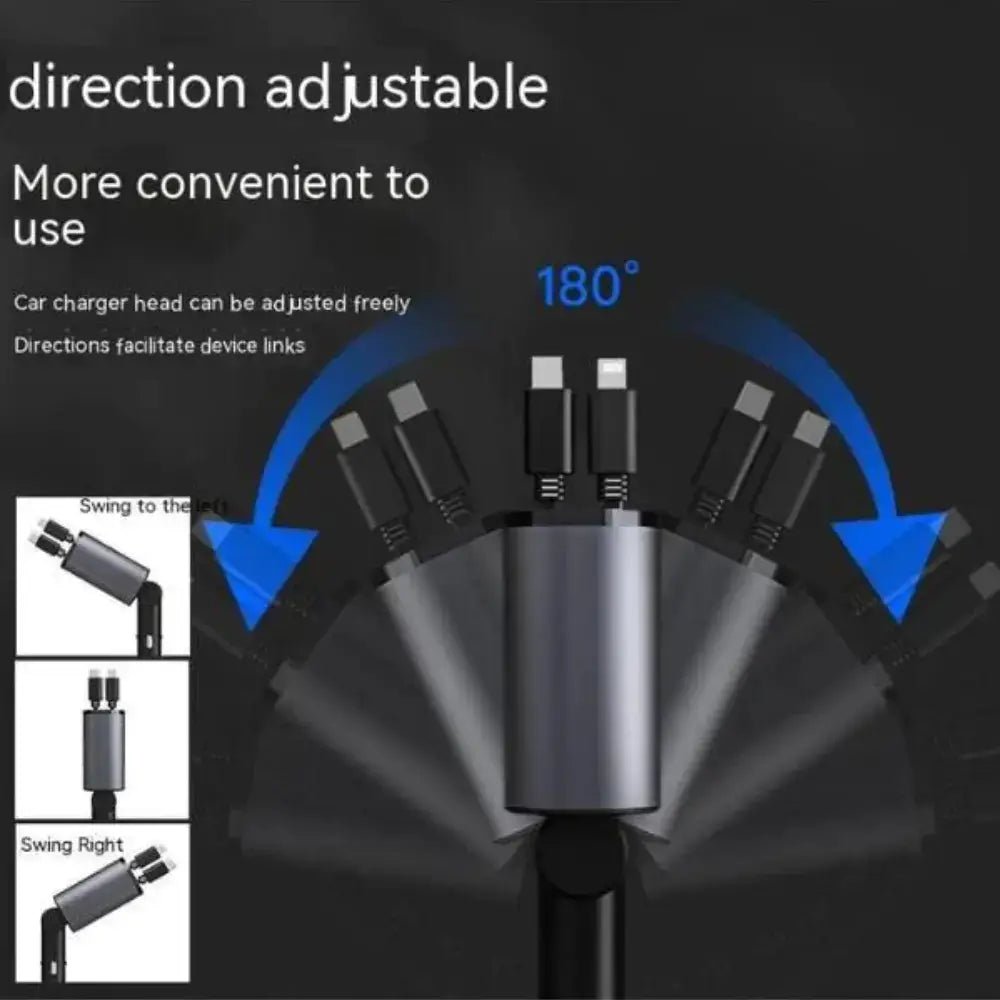 FAST 100W Car Phone Charger Lighter USB And TYPE - C Adapter - ShoporaX