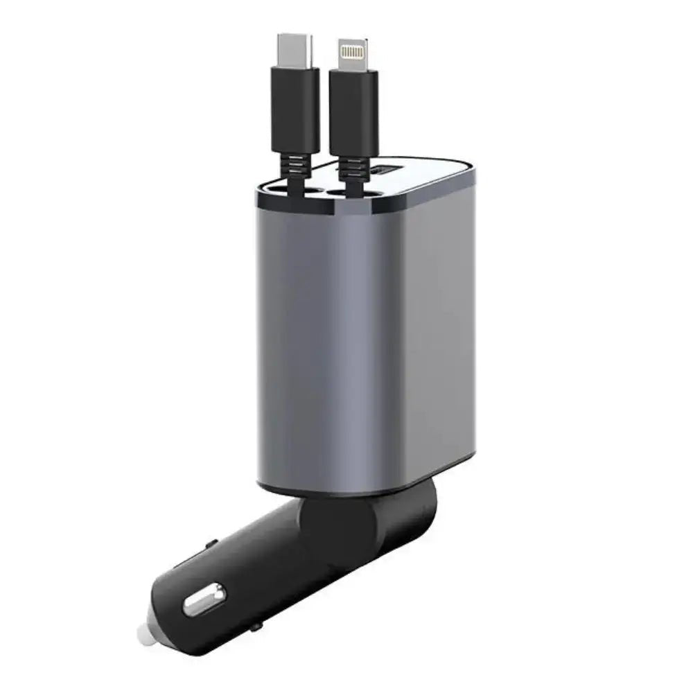 FAST 100W Car Phone Charger Lighter USB And TYPE - C Adapter - ShoporaX