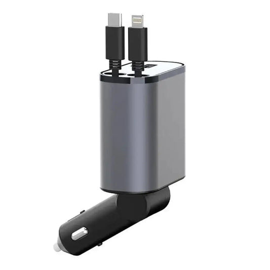FAST 100W Car Phone Charger Lighter USB And TYPE - C Adapter - ShoporaX