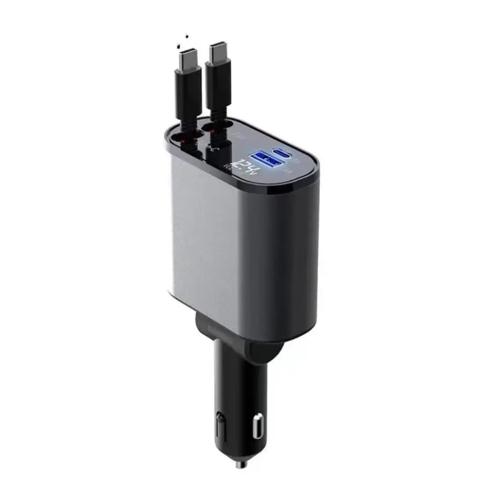 FAST 100W Car Phone Charger Lighter USB And TYPE - C Adapter - ShoporaX