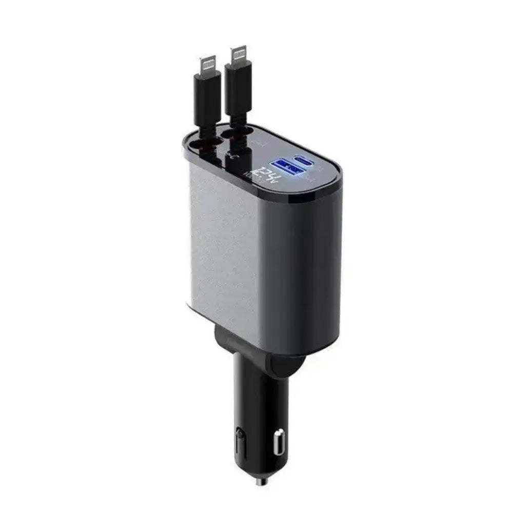 FAST 100W Car Phone Charger Lighter USB And TYPE - C Adapter - ShoporaX