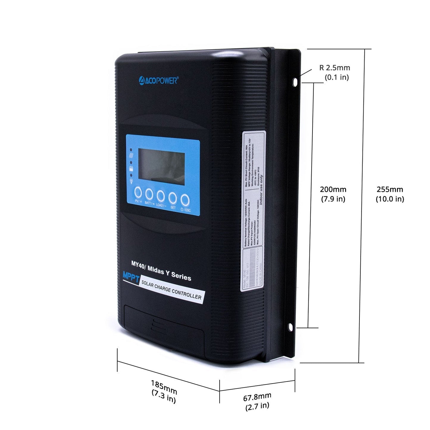 Midas 40 Amp MPPT Solar Charge Controller - ShoporaX