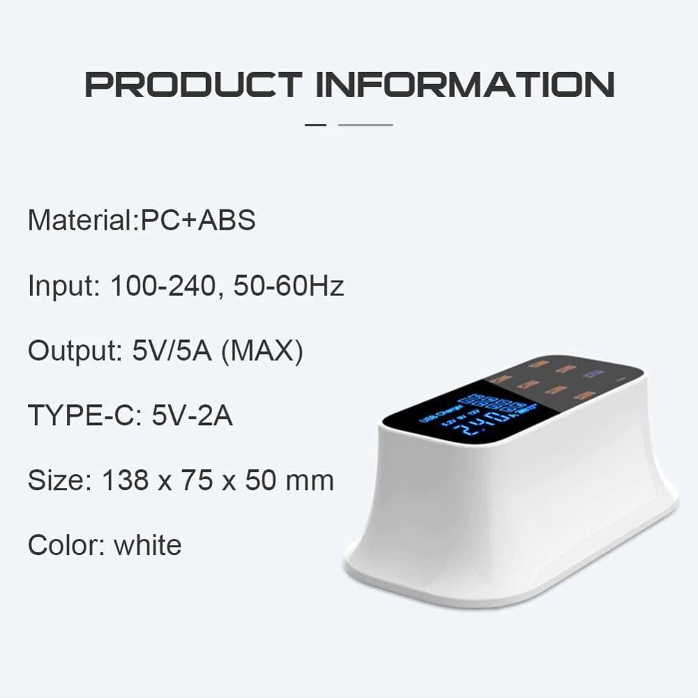 Multi - Port USB Charger Station Type C - ShoporaX
