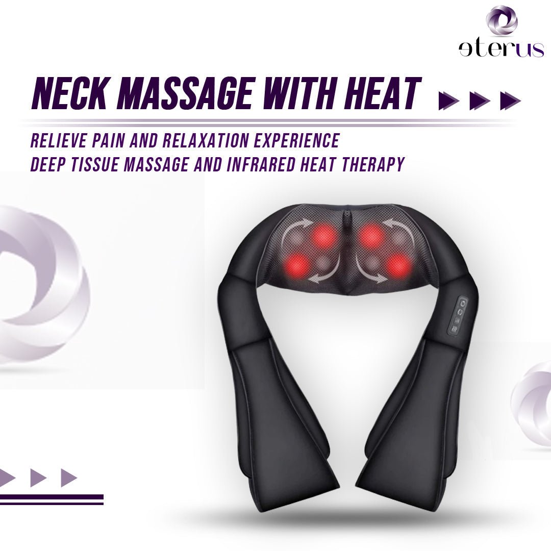 Neck and Shoulder Massager w/Heat - ShoporaX